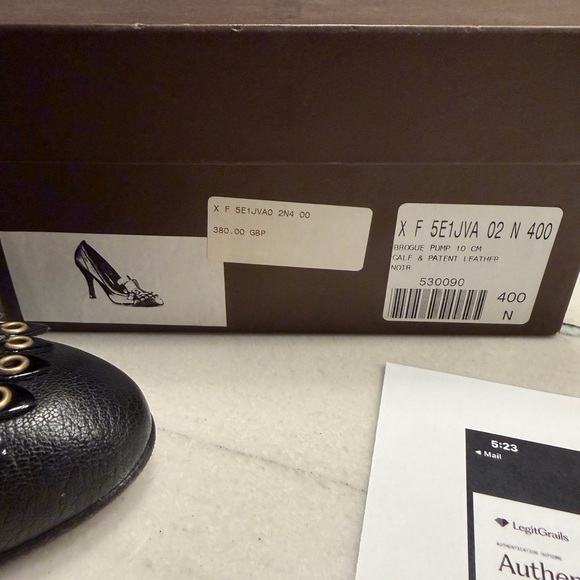 Vintage Louis Vuitton Black Heels- AUTHETICATED - Picture 2 of 15